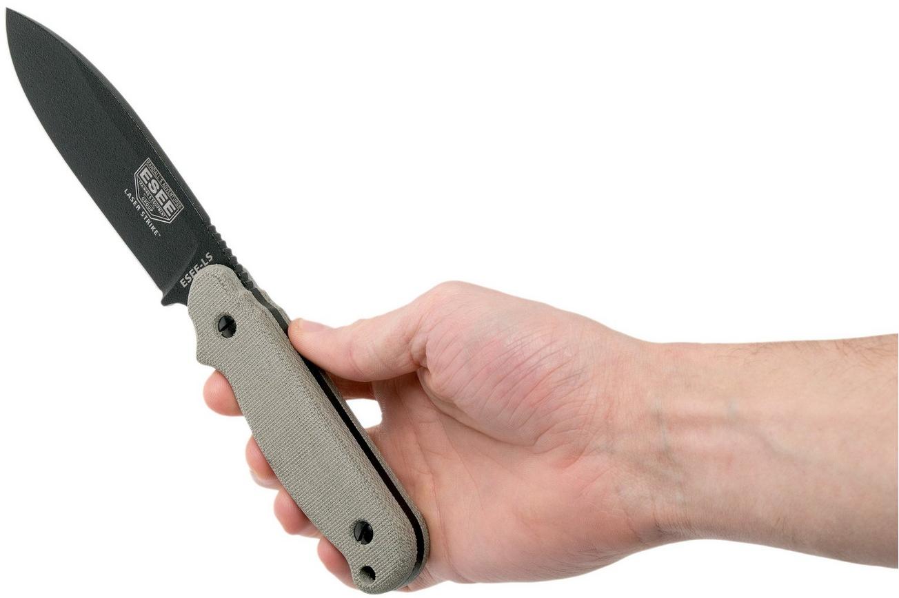 ESEE Laser Strike LS-P survivalmes met kydex schede   riemclip