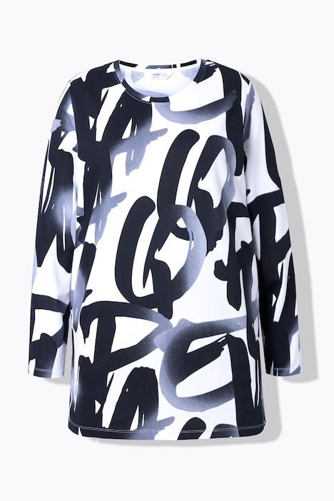 Sweatshirt, Comfort Fit, Buchstaben-Print, Langarm
