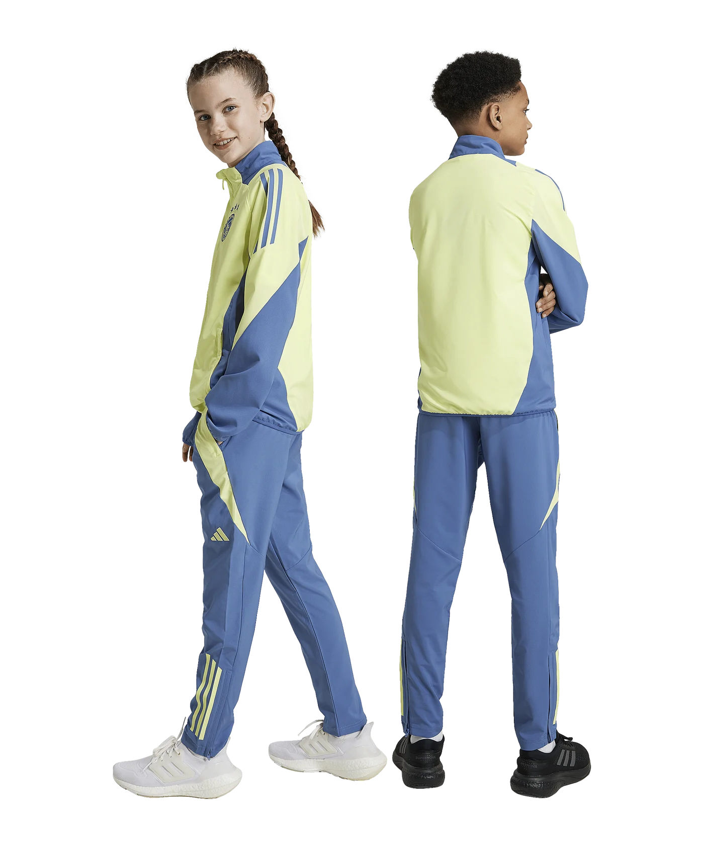 adidas Ajax Amsterdam Prematch Hose 2024/2025 Kids Blau