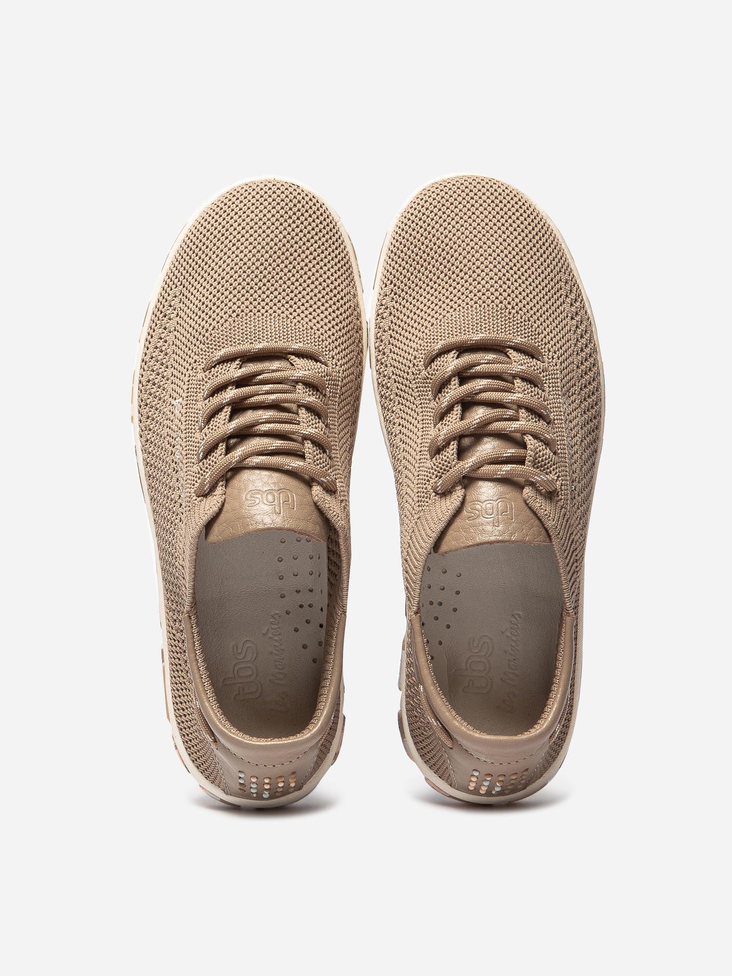 Tennis Femme Confort Textile Recyclé Taupe