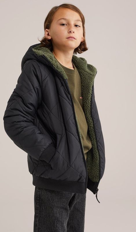 Blue Ridge - Reversible Teddy Jas - Zwart - Jongens