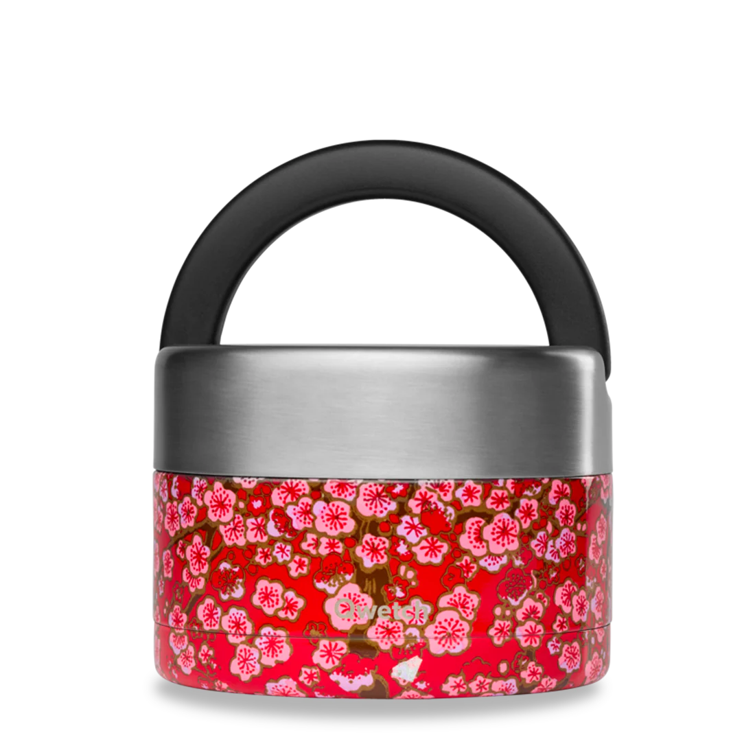 Boîte Repas Poignée Isotherme Flowers Rouge - Qwetch