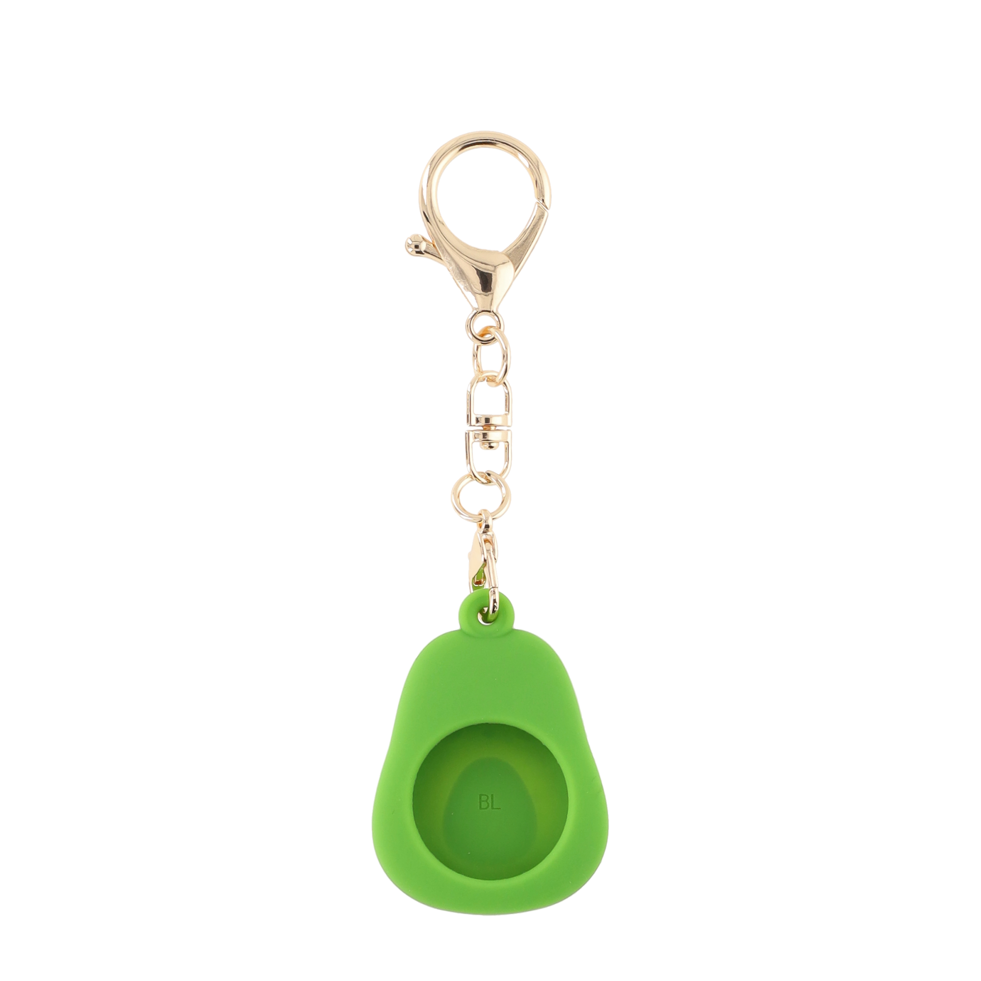 Apple AirTag Anhänger Gummi Case Hülle Schlüsselanhänger mit Karabinerhaken - Avocado