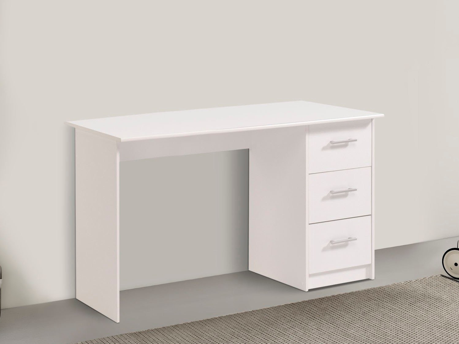 Parisot Kinderschreibtisch »Infinity« Jugendschreibtisch, mit 3 Schubkästen, 121,5 x 55 cm, Arbeitshöhe 75cm