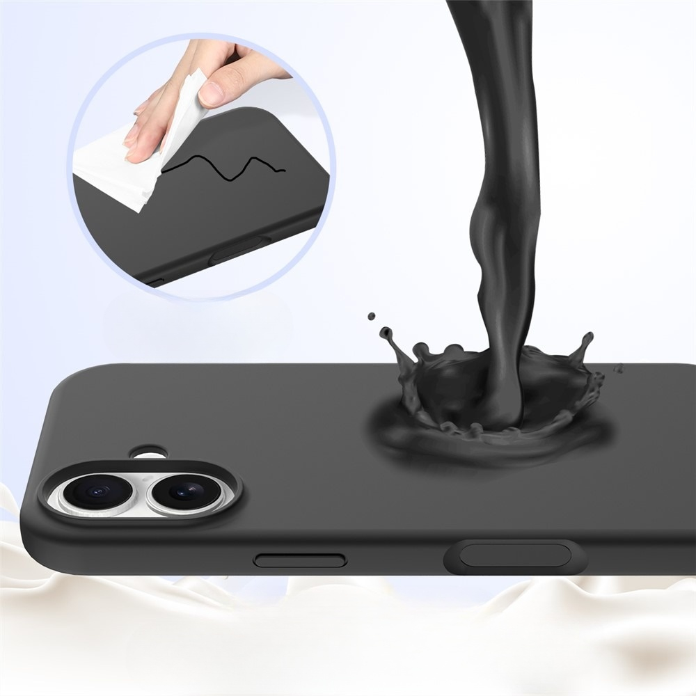 iPhone 17 Silikon Case Hülle - Schwarz