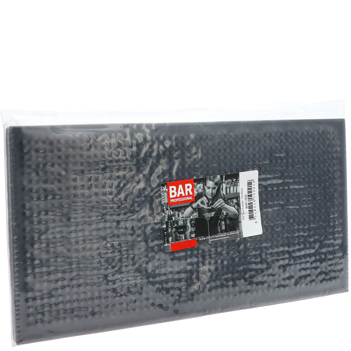 Barmat Rubber Zwart 15 X 30 CM