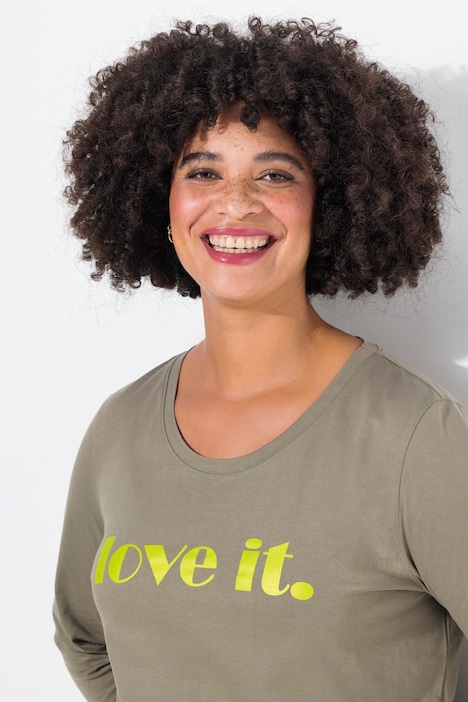T-Shirt, oversized, LOVE IT, Langarm