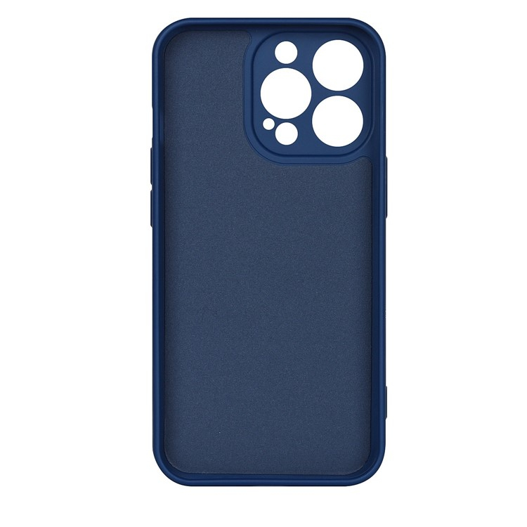 iPhone 13 Pro Soft Touch Gummi Case Hülle mit Kameraschutz - Dunkelblau