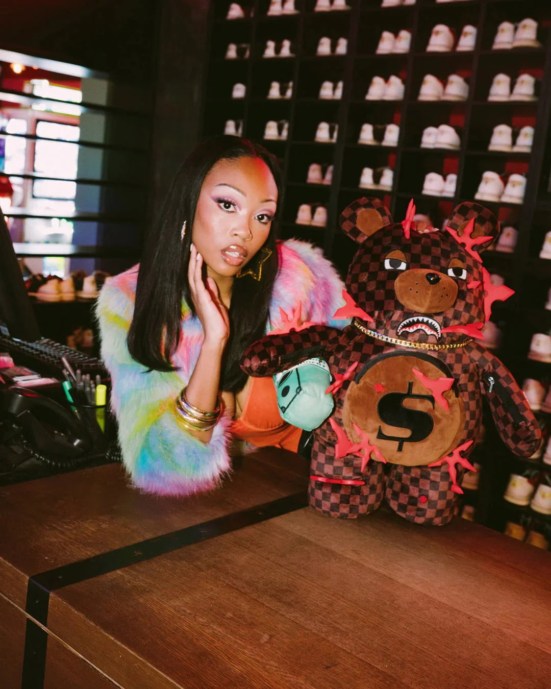 Sprayground Ninja Star Bear Rugzak