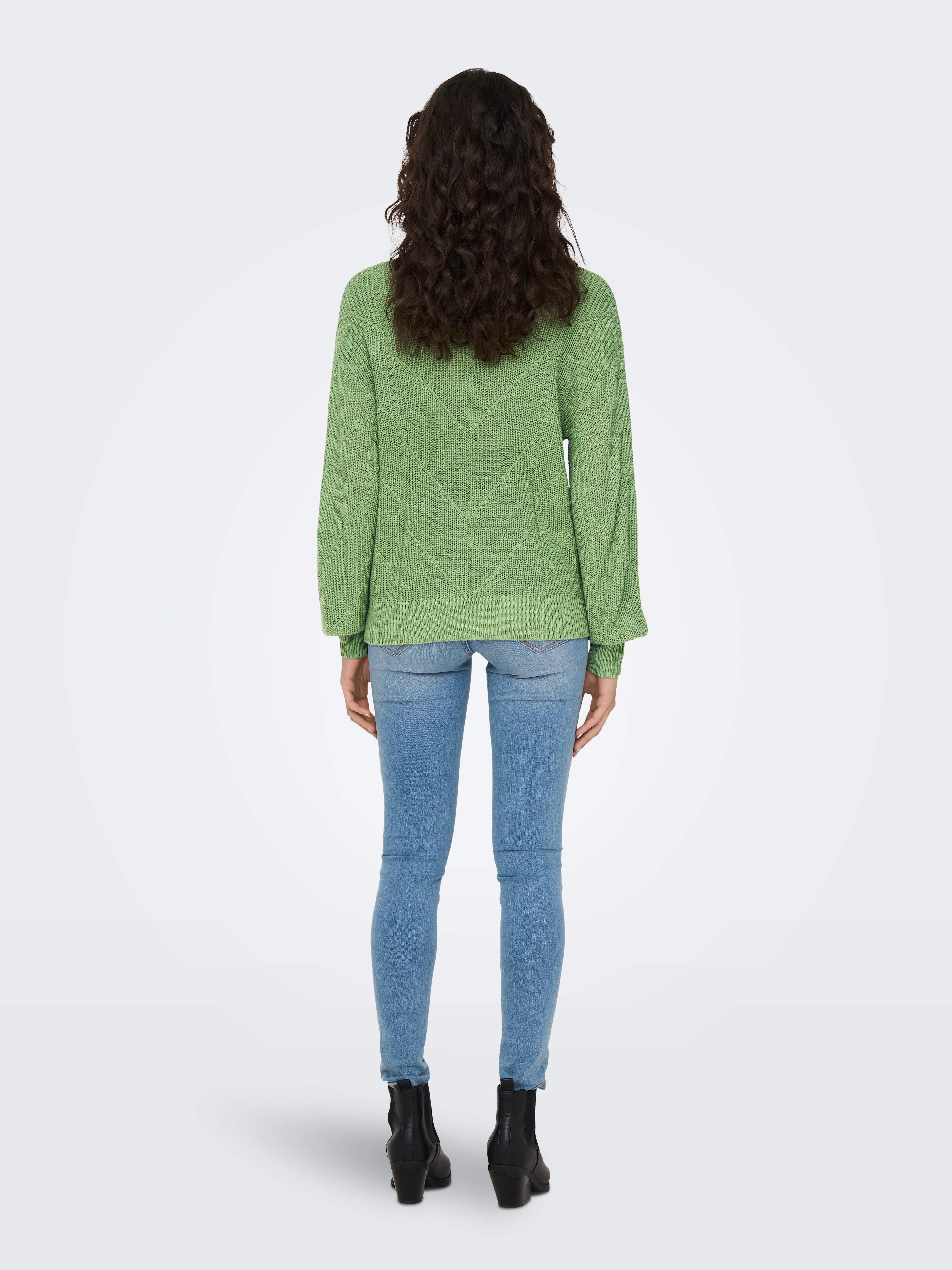 JDYLENETTE Strickpullover Basil