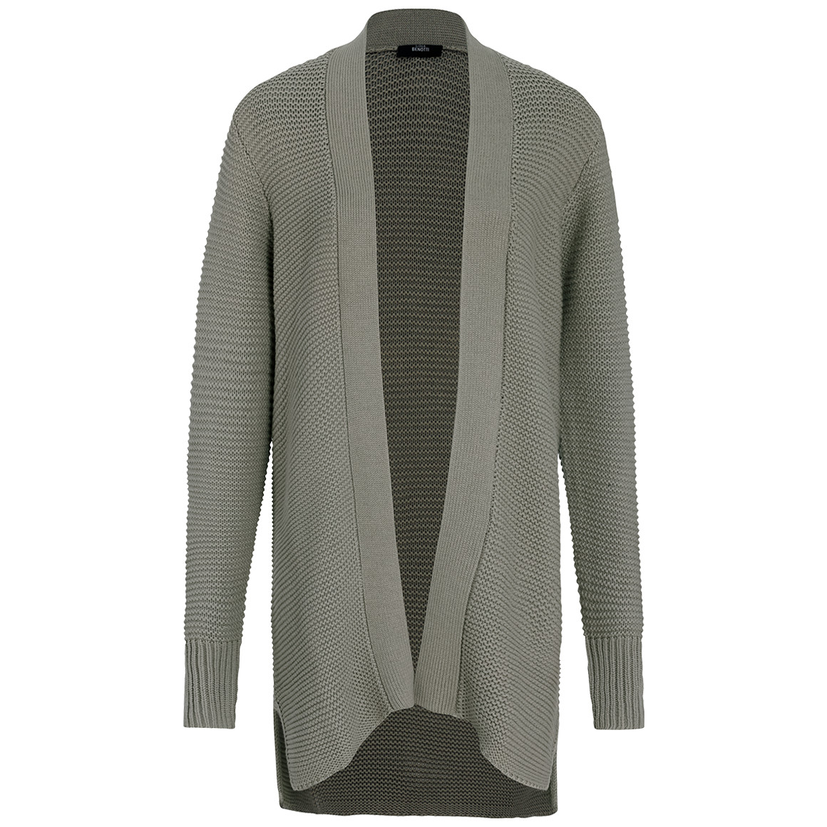 Gina Benotti Damen Strickjacke mit breiten Bündchen oliv