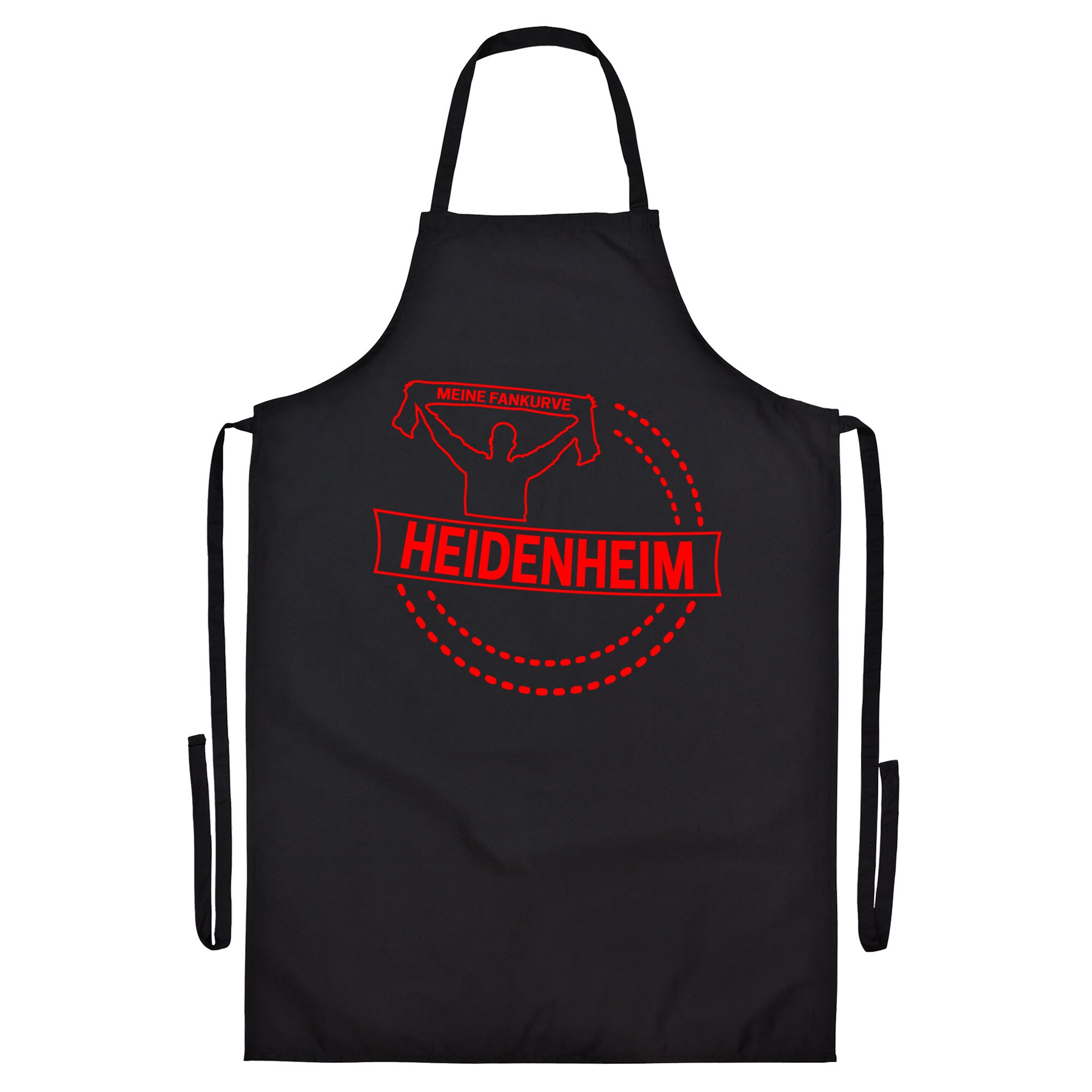 multifanshop® Grillschürze - Heidenheim - Meine Fankurve - Druck rot