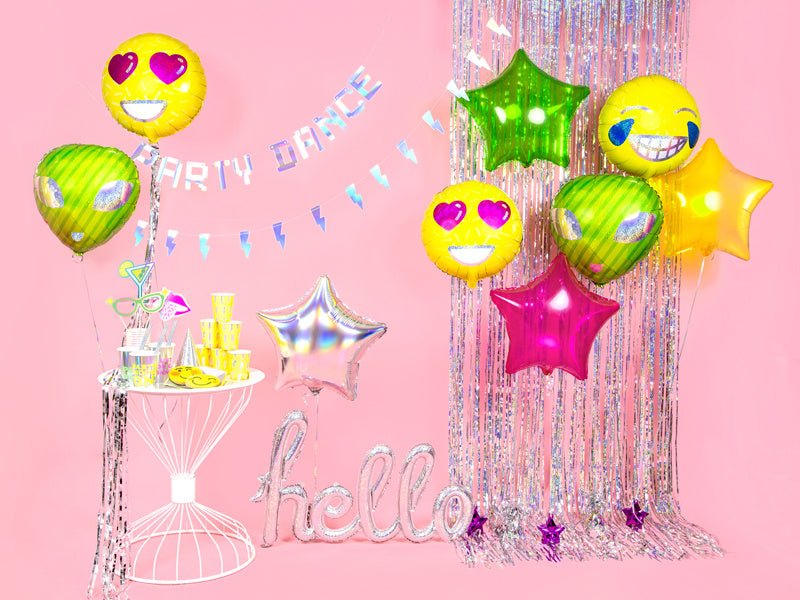 Folie Ballon Hello Holografisch 72cm