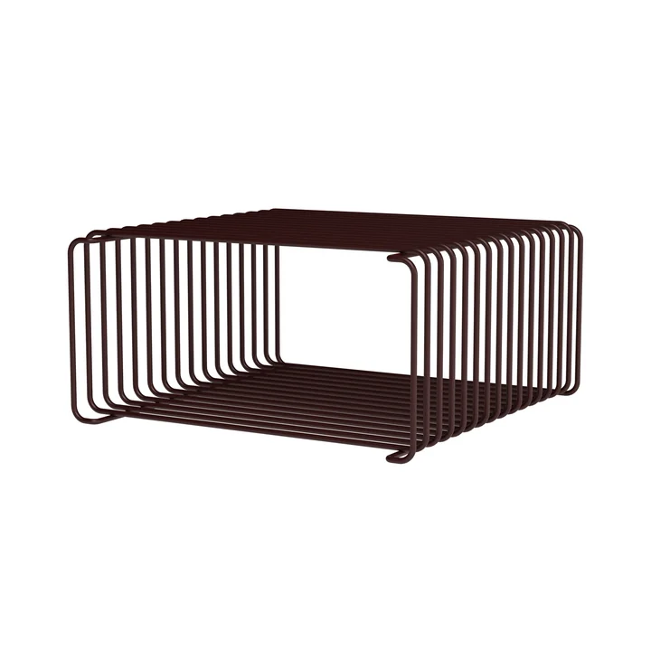 Montana - Panton Wire Half Height Regal 34,8 cm, schwarz-rot