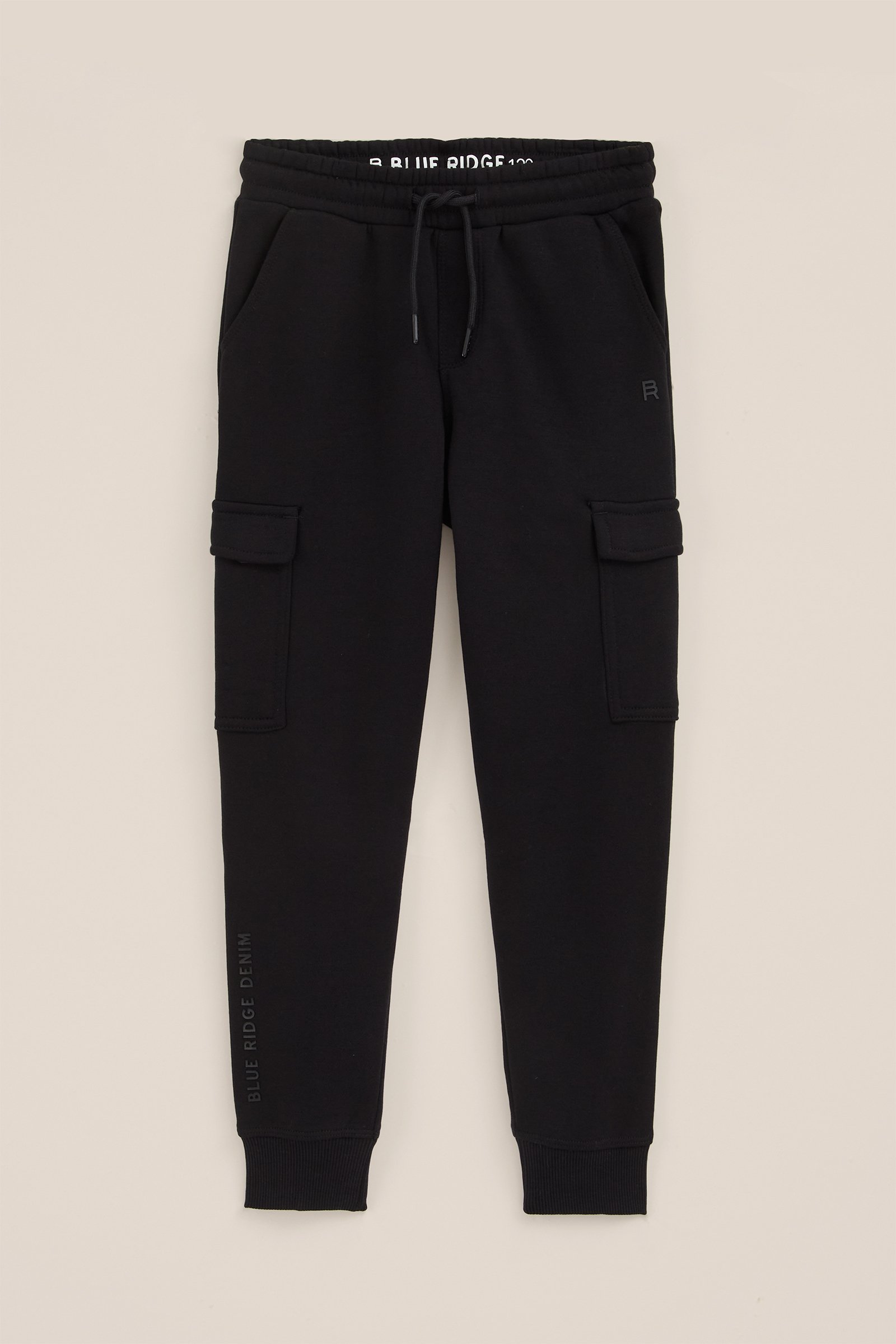Jongens joggingbroek met cargozakken Blue Ridge Zwart