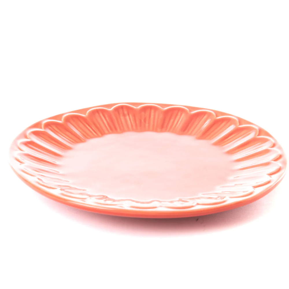 Assiette à dessert pétale corail (lot de 6) Amadeus