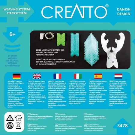 KOSMOS Creatto Elch, 3D-Leuchtfiguren entwerfen