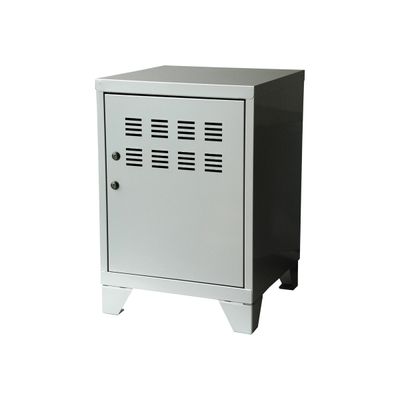Casier de bureau avec pieds - 57,5 x 40 x 40 cm - aluminium