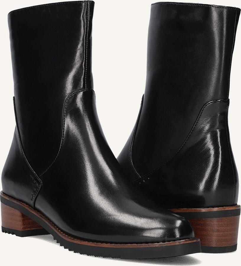EVERYBODY Enkellaarsjes Dames Bee Maat: 38 5 Materiaal: Leer Kleur: Zwart