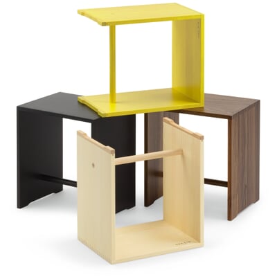 Ulmer Hocker Nussbaumholz
