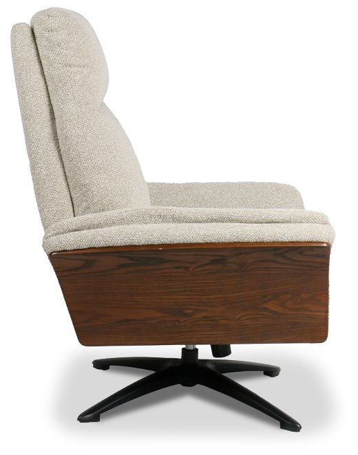 Relaxfauteuil met hocker Naturel DA-89.004 Zenza B76 x D91 x H109 cm