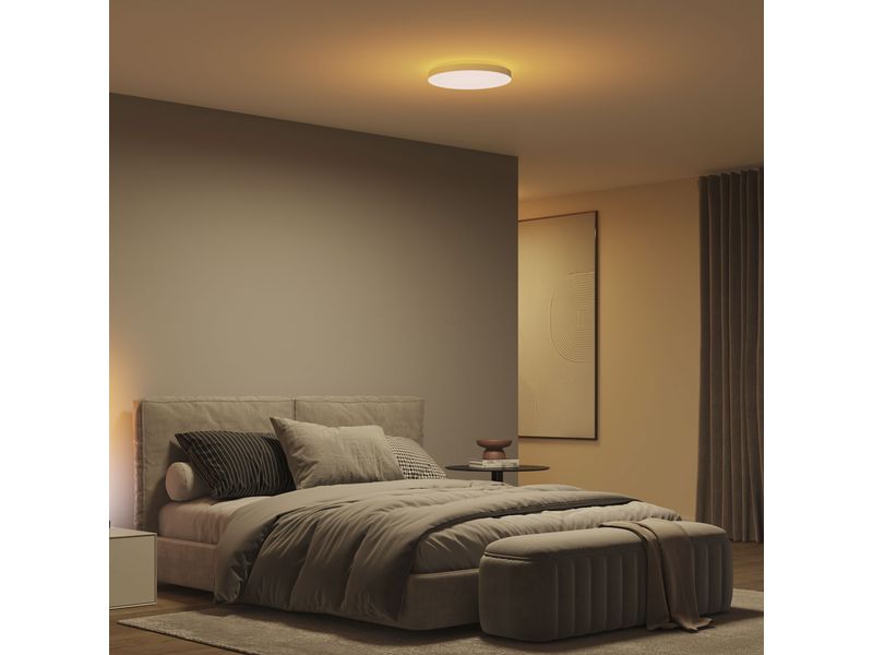 Philips Hue Deckenleuchte White & Color Ambiance Datura Ø 3 Smartes Deckenpaneel mit Hintergrundbeleuchtung