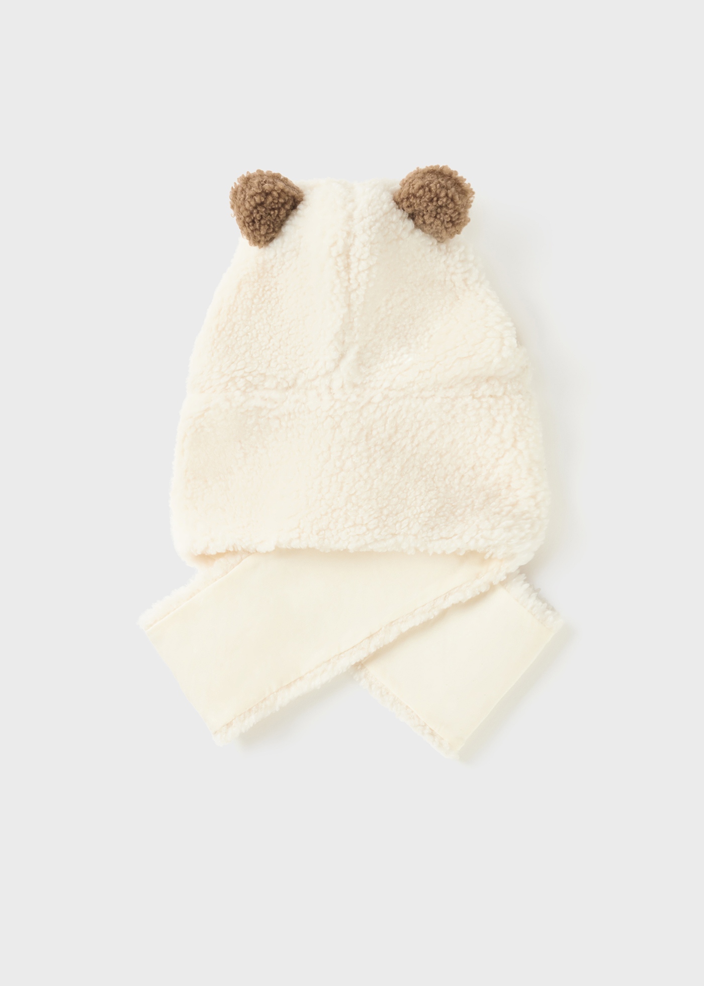 gorro-cachecol para recém-nascido