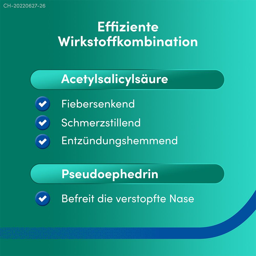 Aspirin® Complex Granulat-Sticks bei Schnupfen mit Schmerzen und Fieber