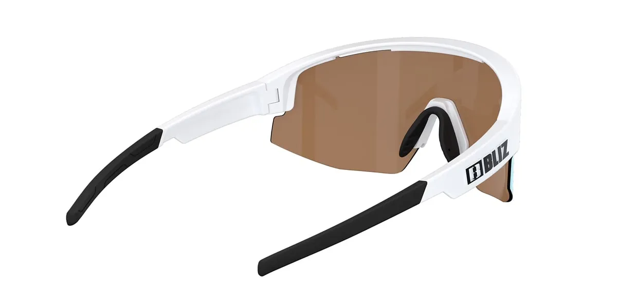 Bliz Matrix Matt White / Nano Optics Nordic Ligh Coral - Orange W Blue Multi