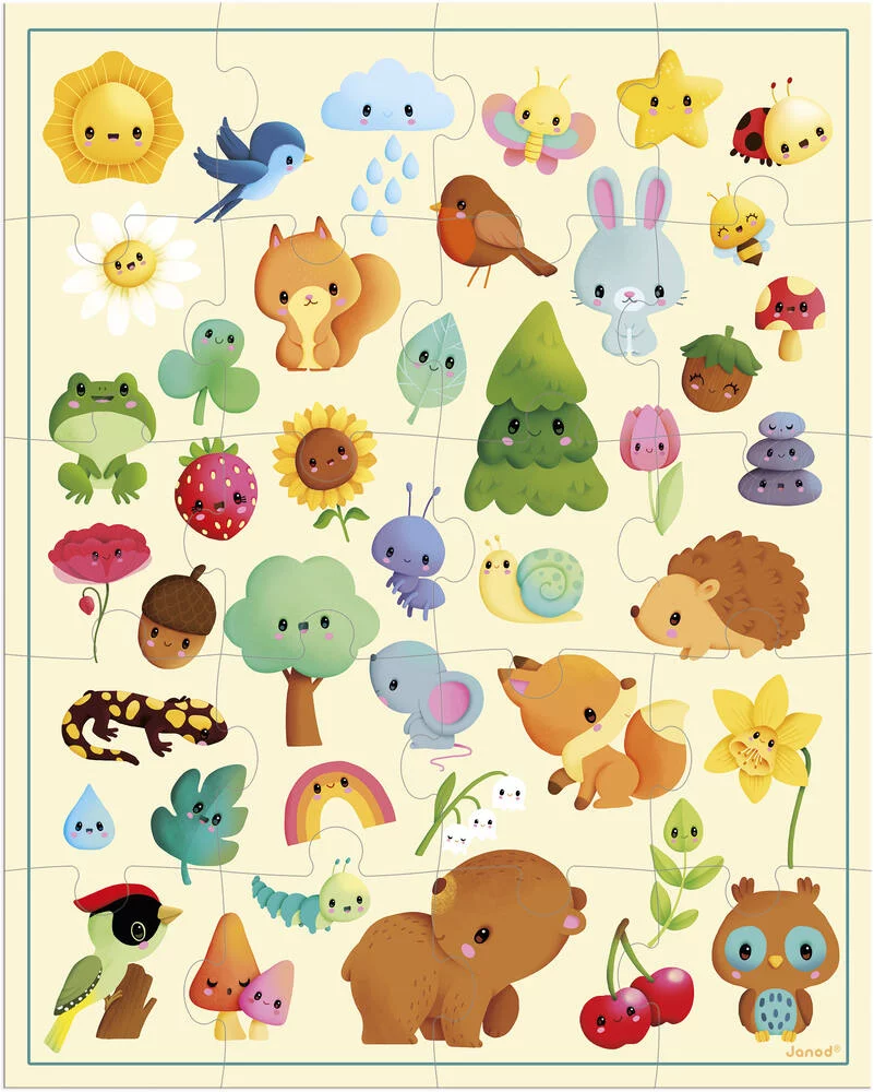 PUZZLE IMAGIER DE LA NATURE - 20 PIECES