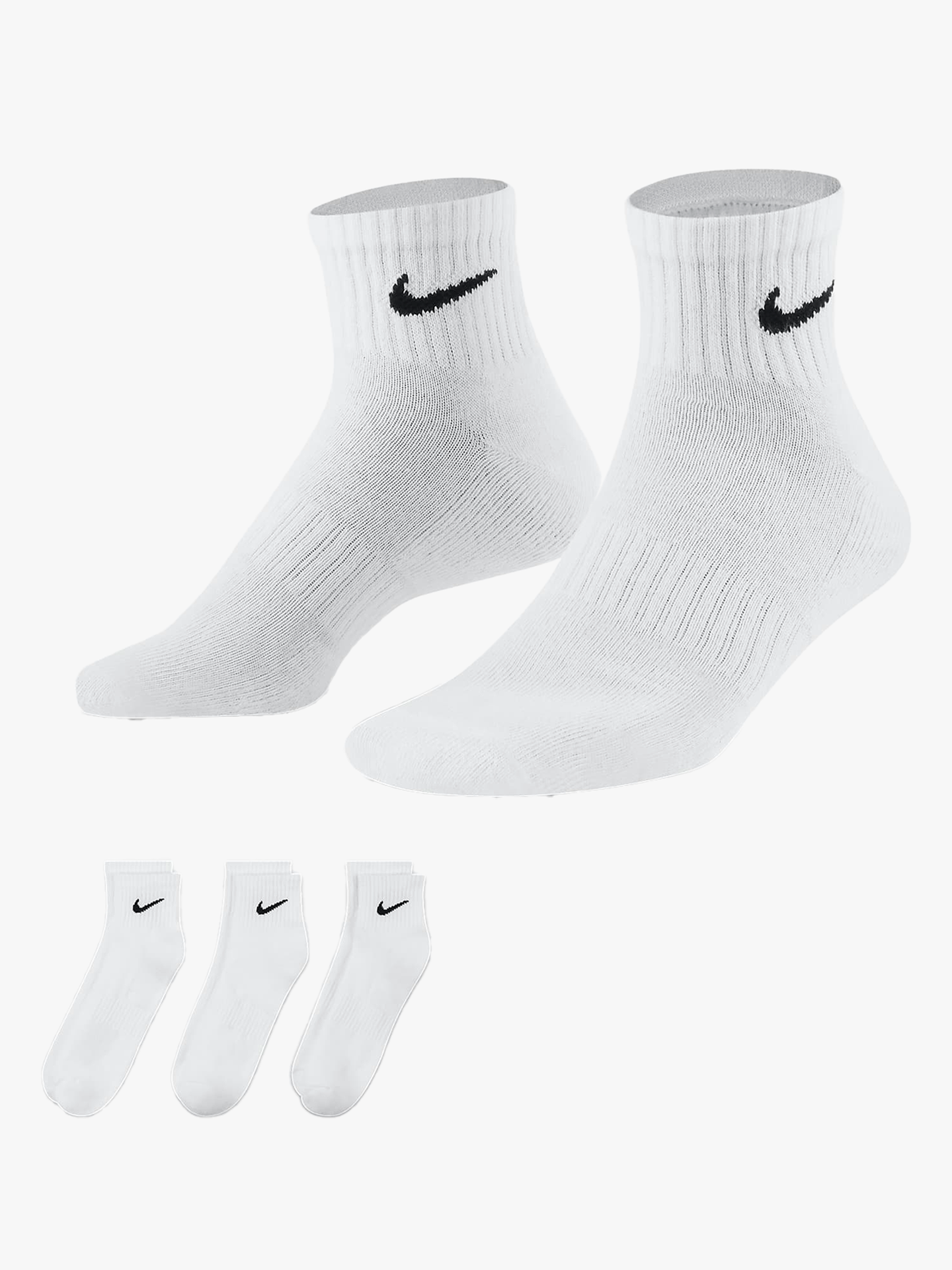 Everyday Cushioned Training Ankle Socks 3pk