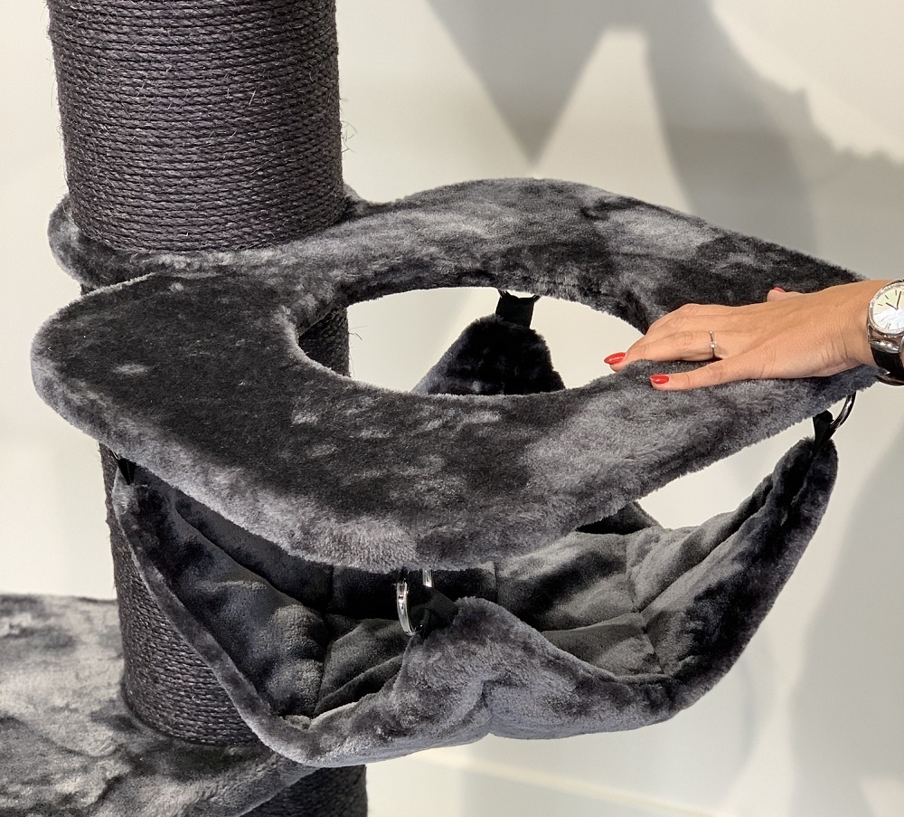 Arranhador para Gatos Maine Coon Tower Crown, Preto