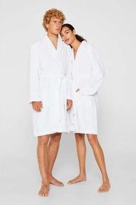 Badjas Esprit Unisex Mono White