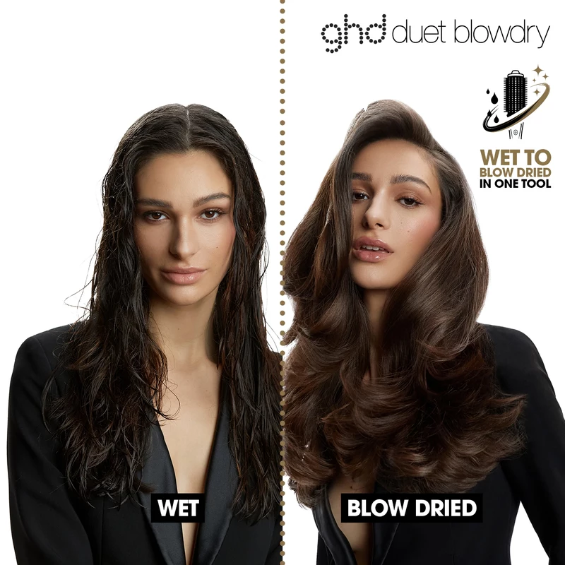 ghd Duet Blowdry 2-In-1 Hair Dryer Brush - White