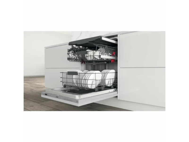WHIRLPOOL WIC 3C26 F - Opvaskemaskine - Sølv