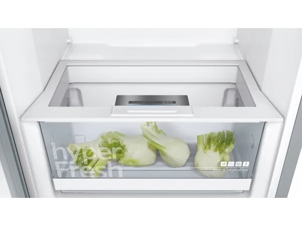 Siemens iQ300 KS36VVIEP - Køleskab - bredde: 60 cm - dybde: 65 cm - højde: 186 cm - 346 liter - Klasse E - rustfrit stål