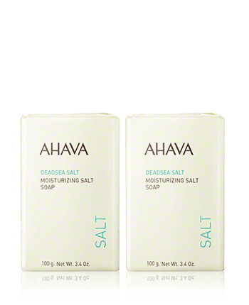 AHAVA Deadsea Salt Set mit 2x Moisturizing Salt Soap 100g-100g