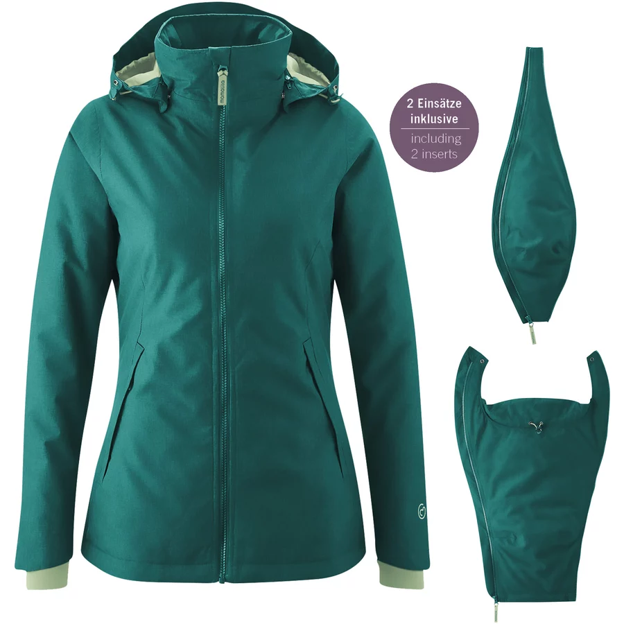 mamalila Winter-Tragejacke Winterfriend grün