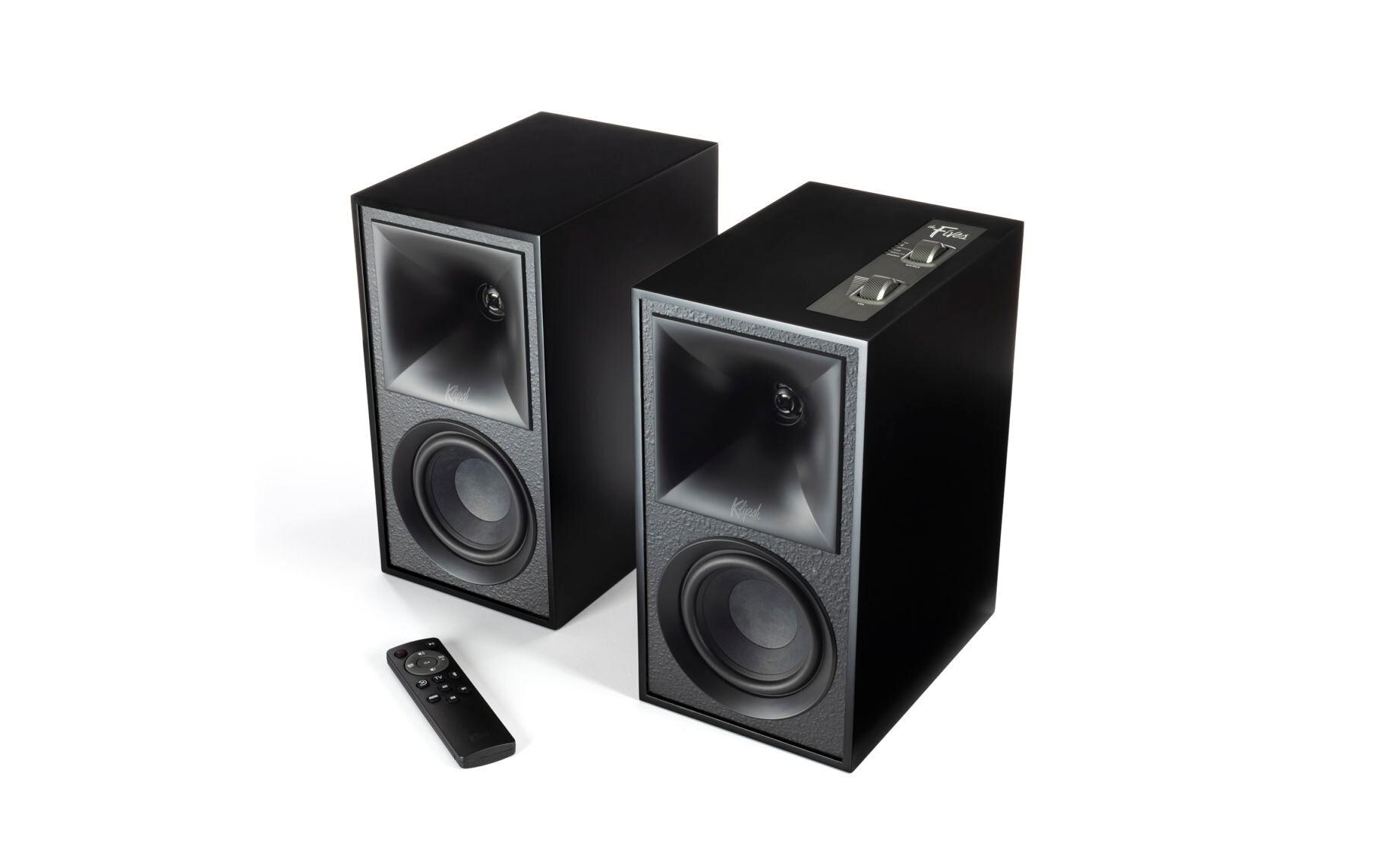 Regallautsprecher Paar The Fives Matte Black<br>Aktive Monitor Lautsprecher mit erstklassigem Sound und vielseitigen Anschlussmöglichkeiten