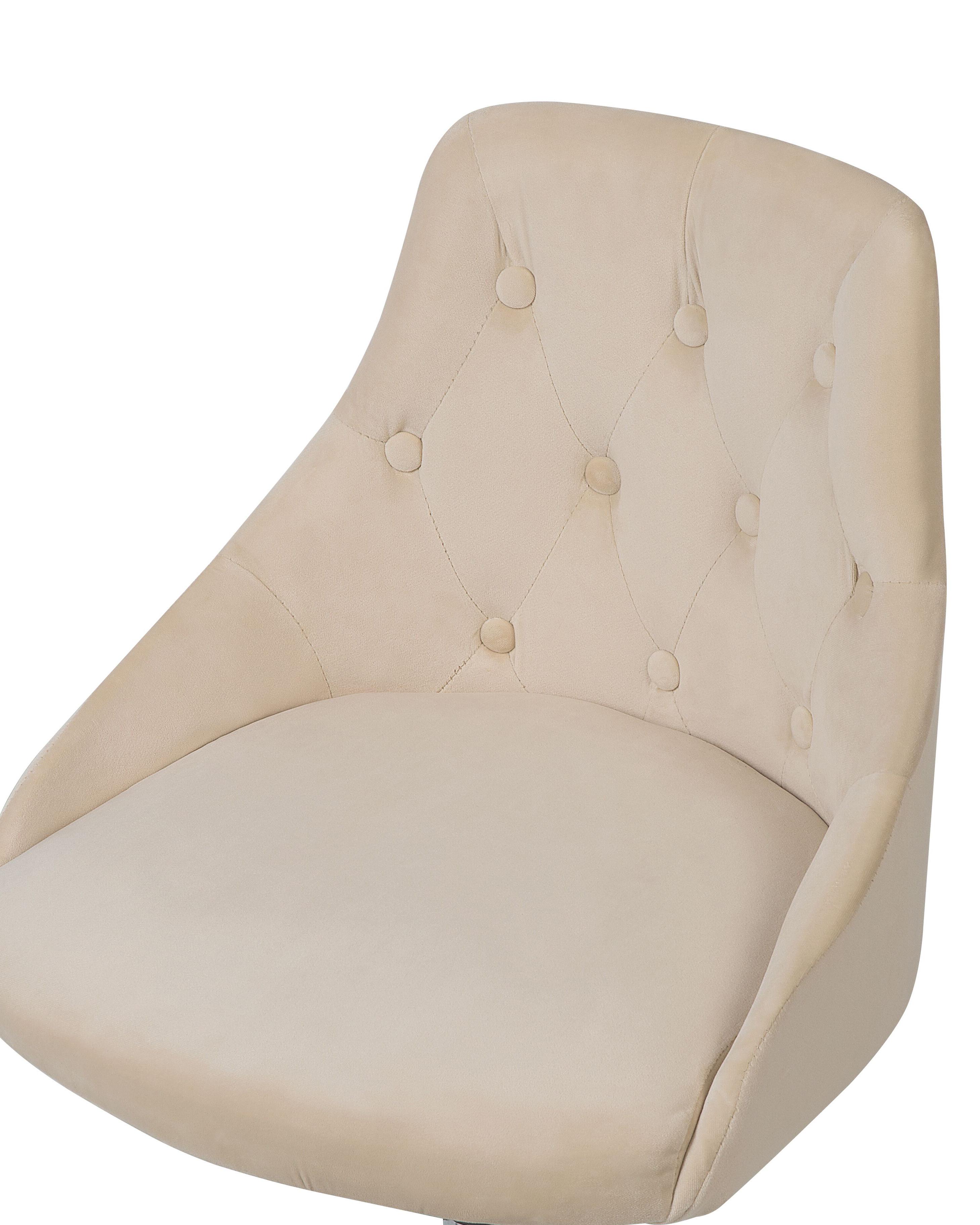 Bureaustoel PARRISH Fluweel Beige