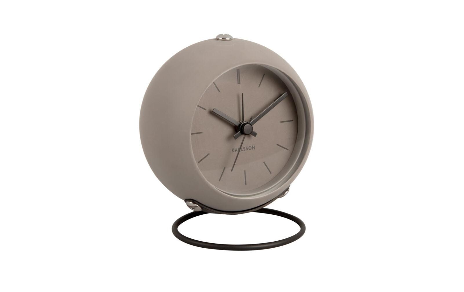Klassischer Wecker Globe GrauAnaloger Wecker