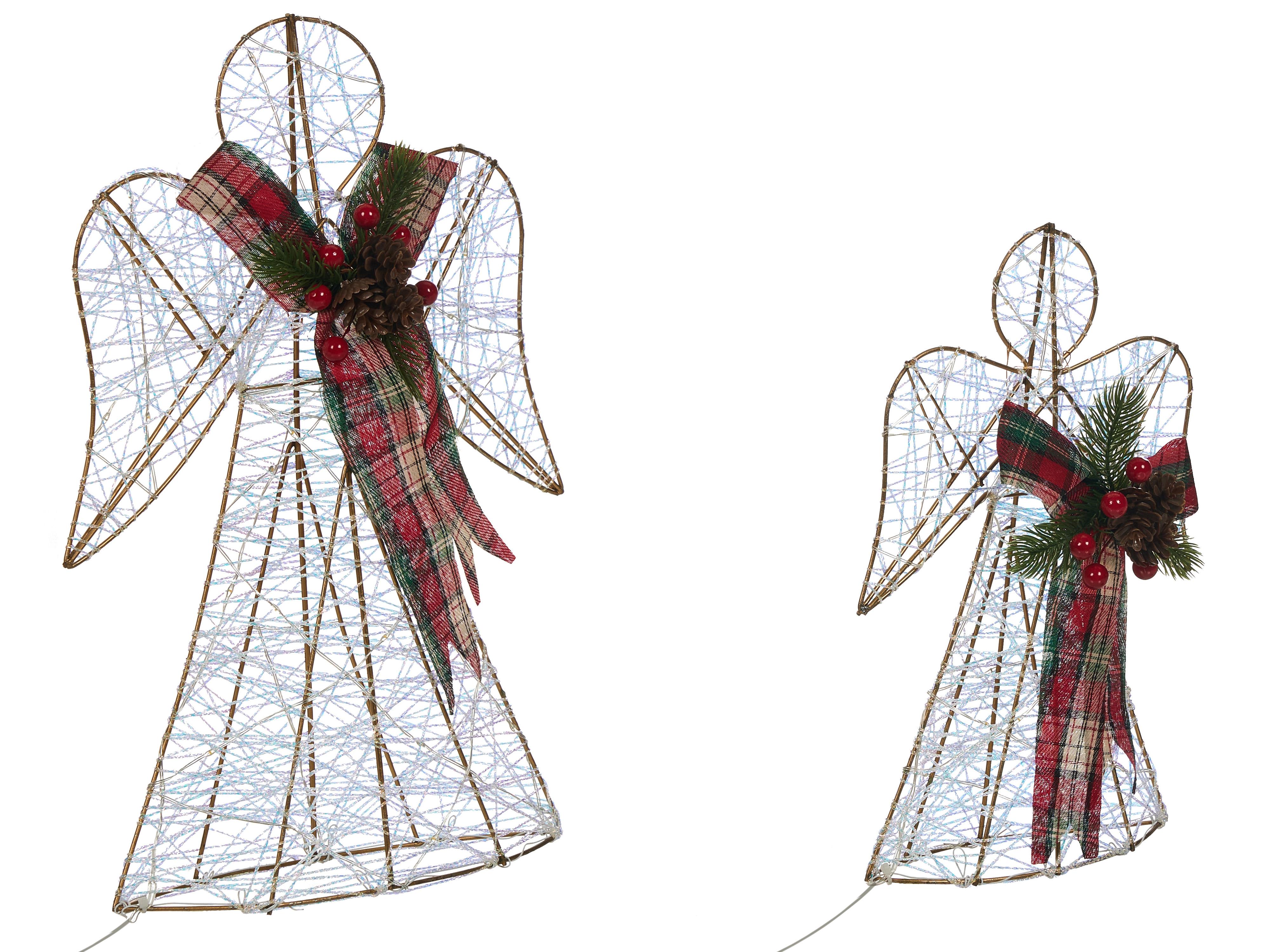 Kerstdecoratie ANNSJON Engel 30/40 cm Meerkleurig