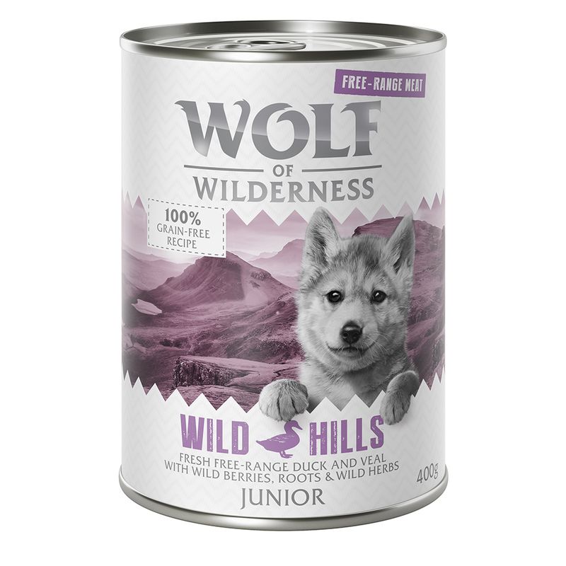 Wolf of Wilderness Junior Free range 6 x 400 g