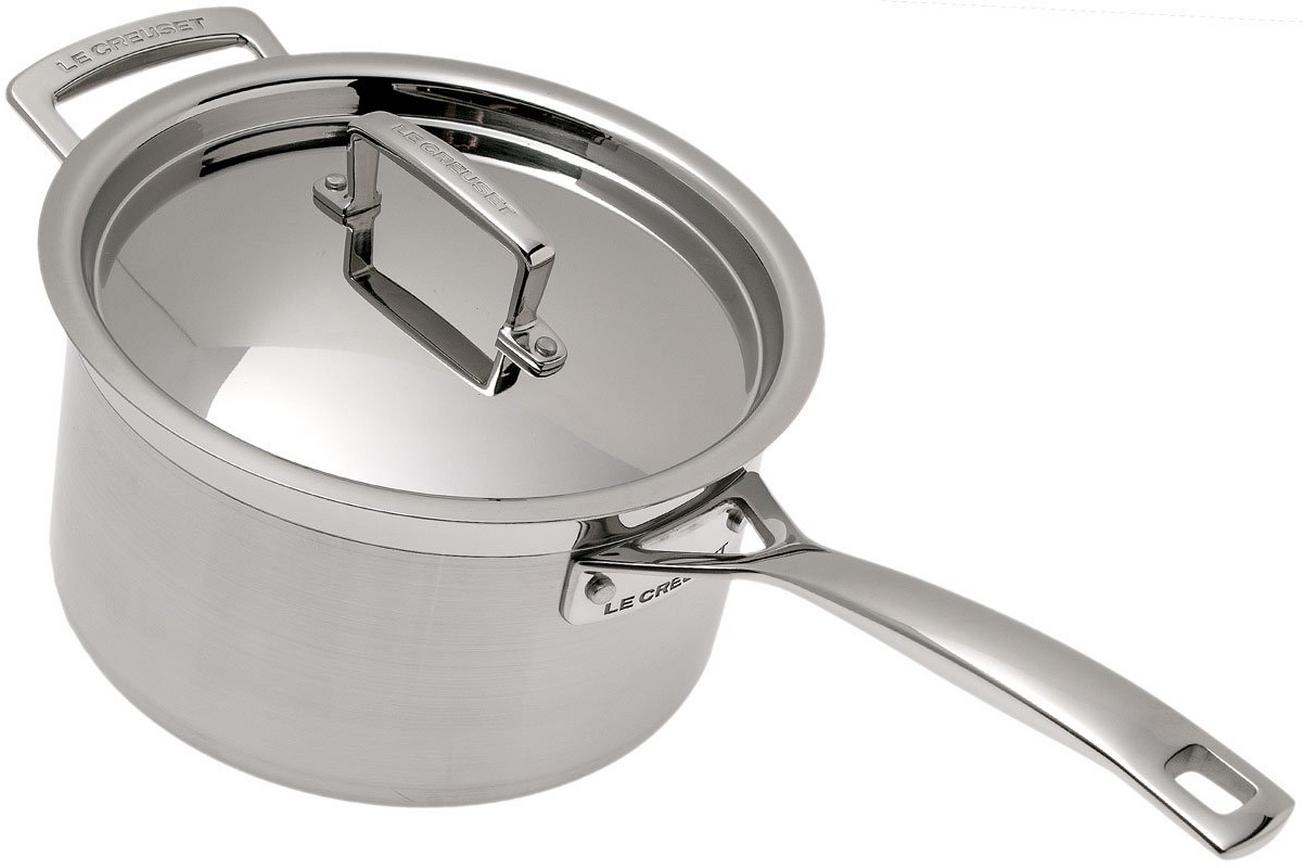 Le Creuset Magnetik steelpan met deksel, 20 cm, 3,8L