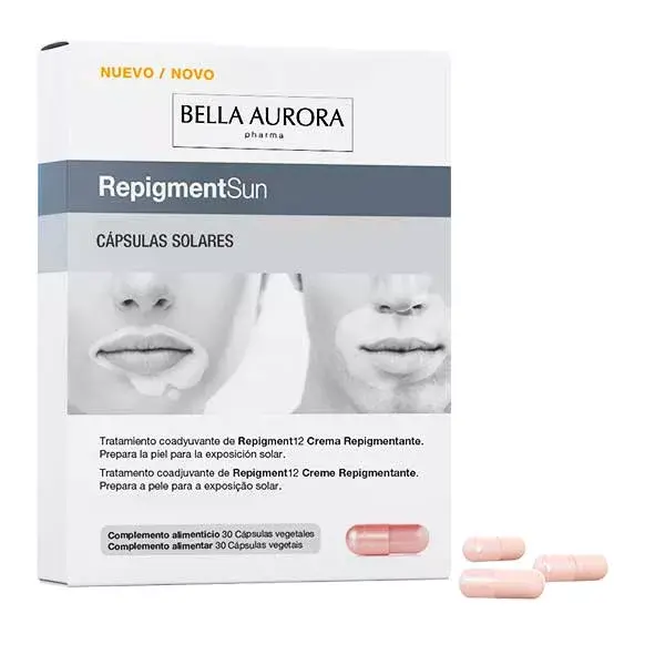 Bella Aurora Capsules Solaires RepigmentSun Boite de 30