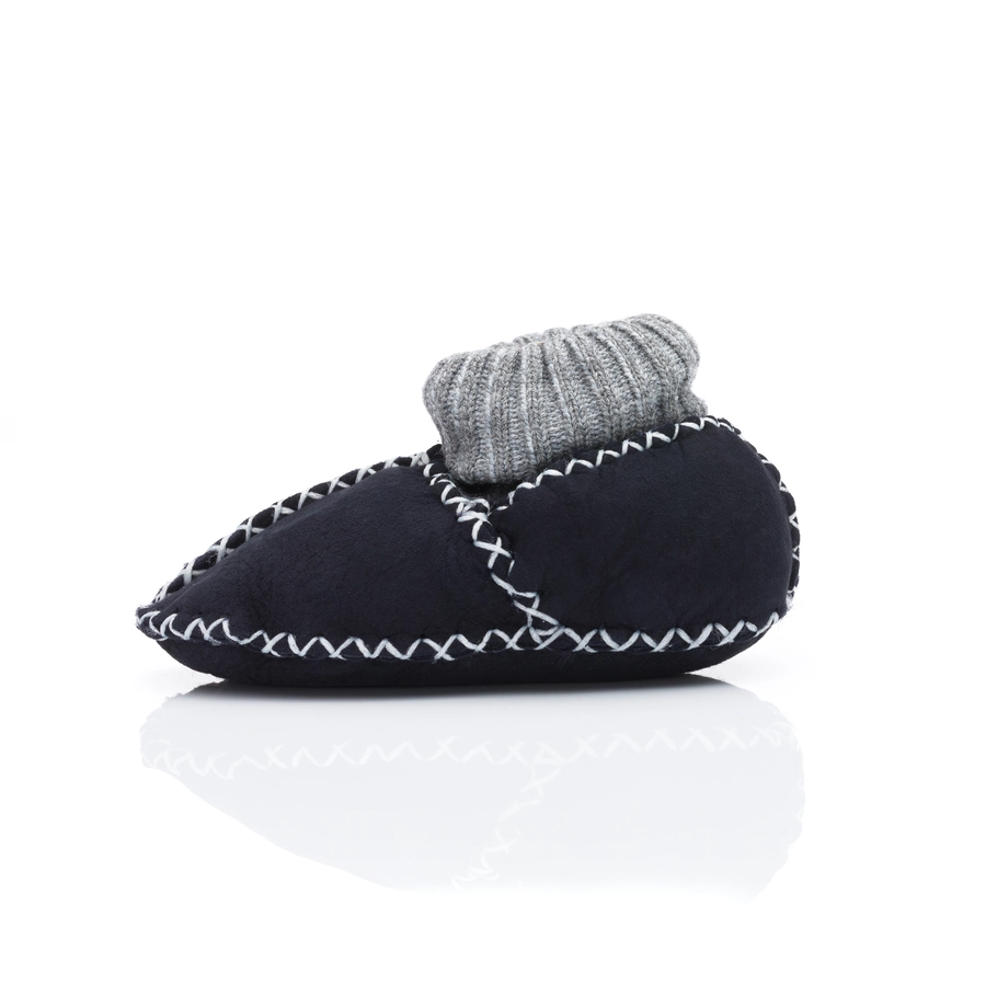 kindsgard Babylammfell Schuhe stovly blau