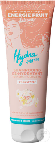 Energie Fruit Shampoing Soin 0% Sulfates Hydratation Monoï & Macadamia Bio Cheveux Secs/Abimés 250ml