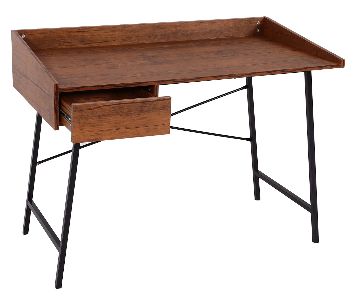 Konsolentisch MCW-J97, Schminktisch Ablagentisch, Schublade 3D-Struktur 98x114x60cm MVG-zertifiziert ~ braun