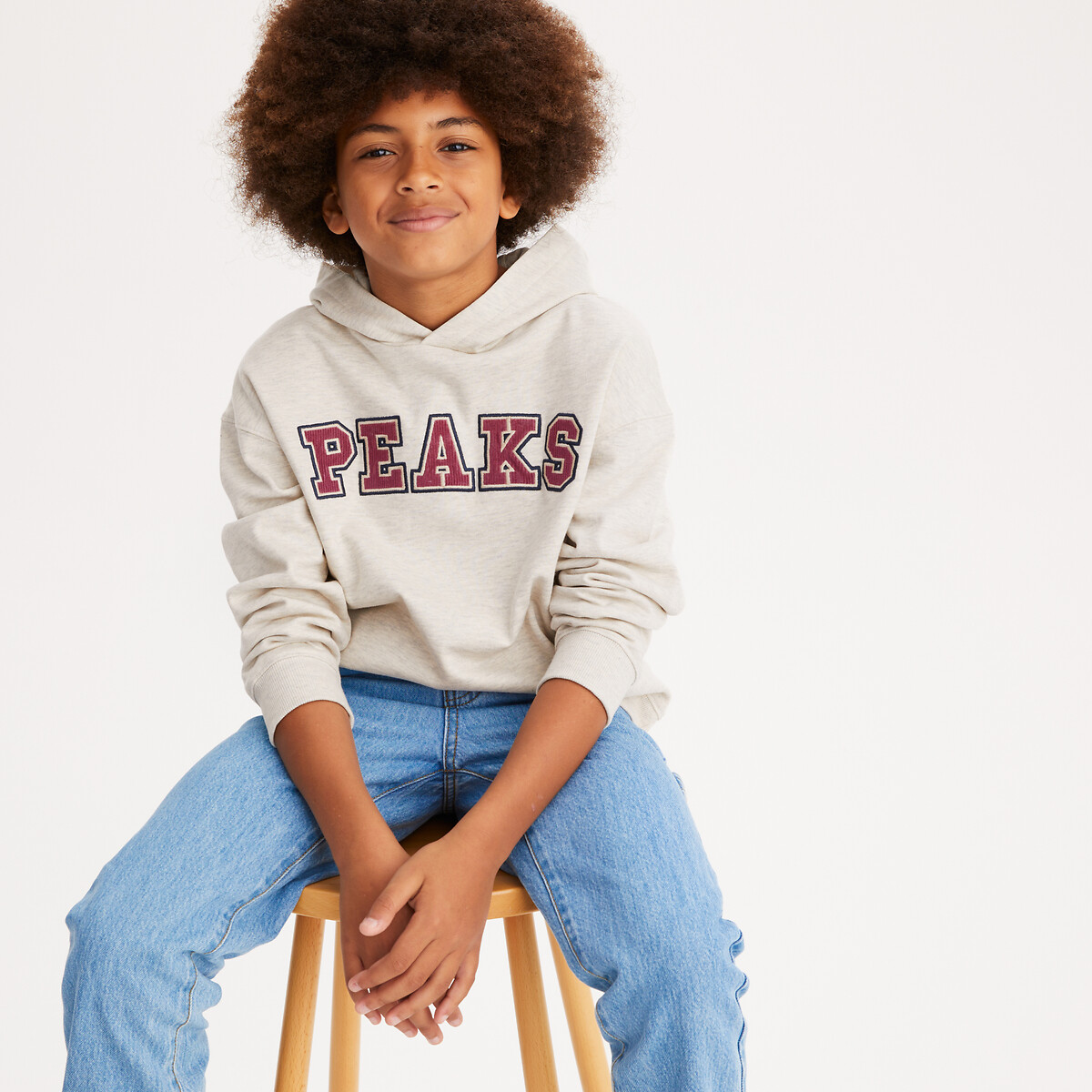 COLEÇÕES LA REDOUTE<br>Moletom liso com texto