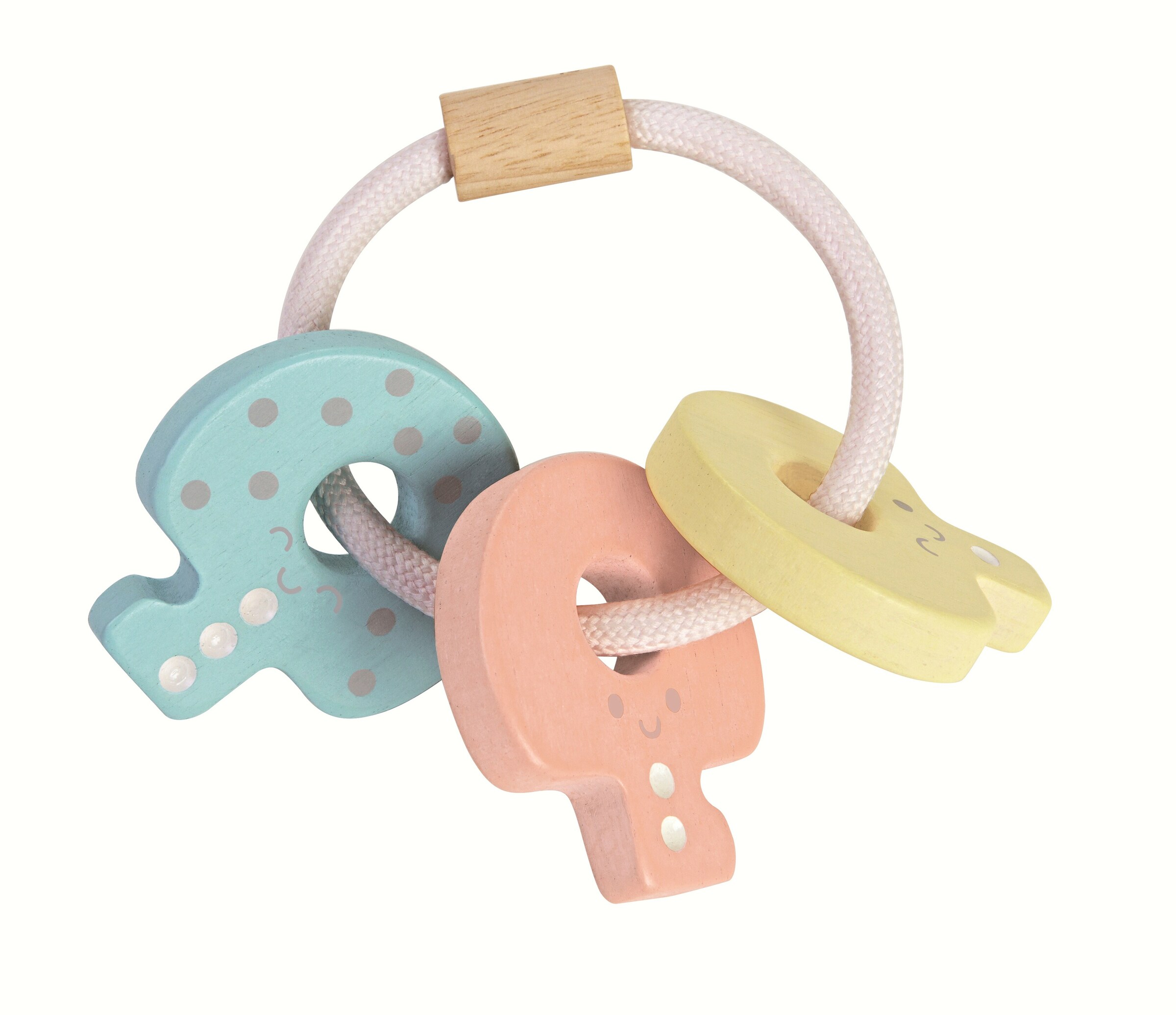 PlanToys Rassel Babyschlüssel pastell